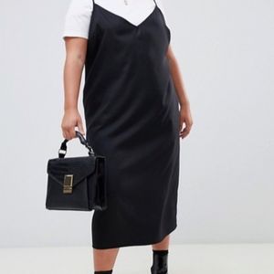 ASOS Black Slip Dress Size 22